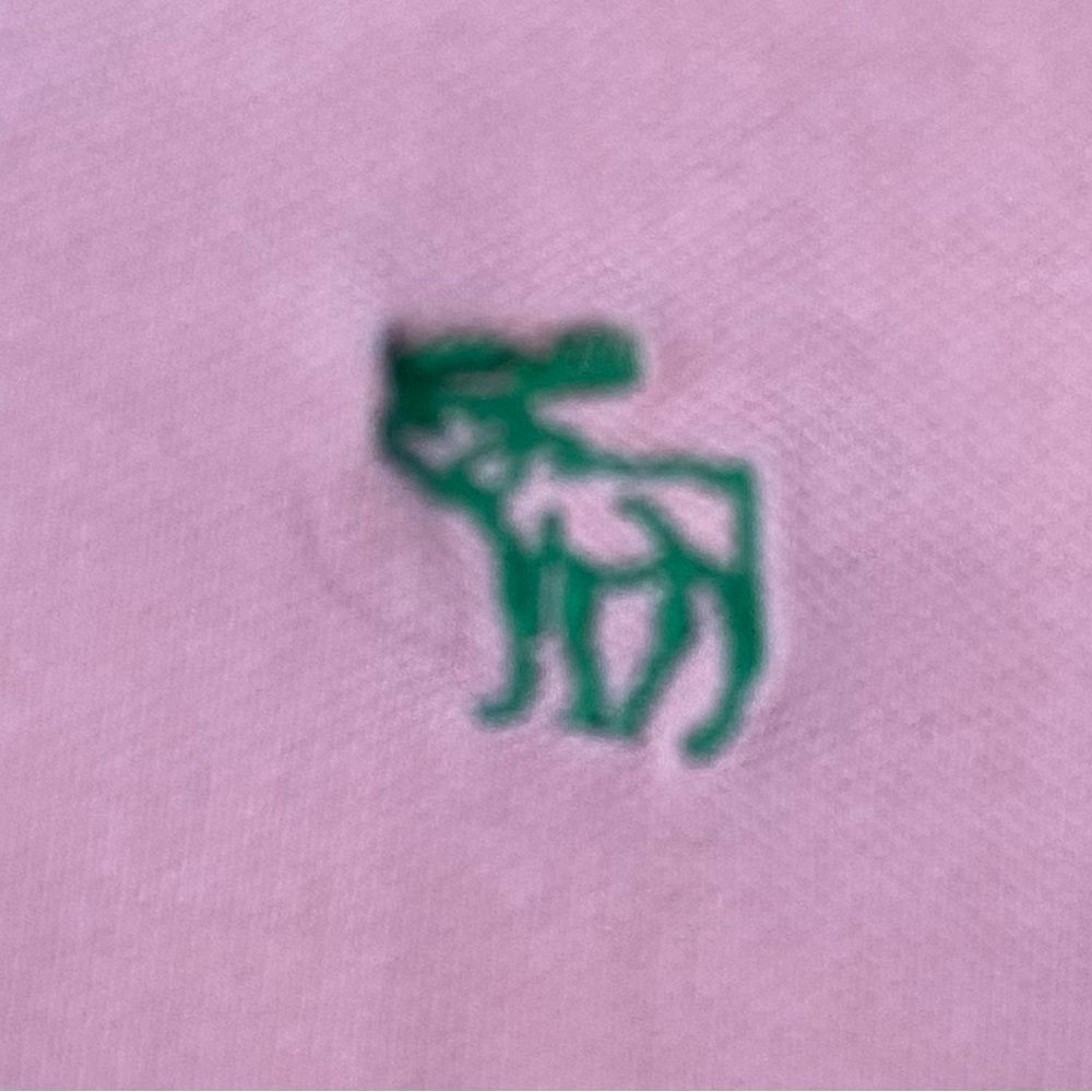 Abercrombie Muscle Boy’s Large Pink 100% Cotton Pique Knit Short Sleeve Polo - Picture 5 of 13